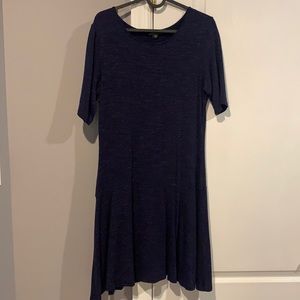 navy dress, size M